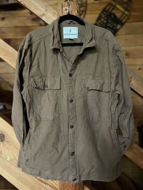 Mutual Weave Linen Blend LS Button Down Shirt